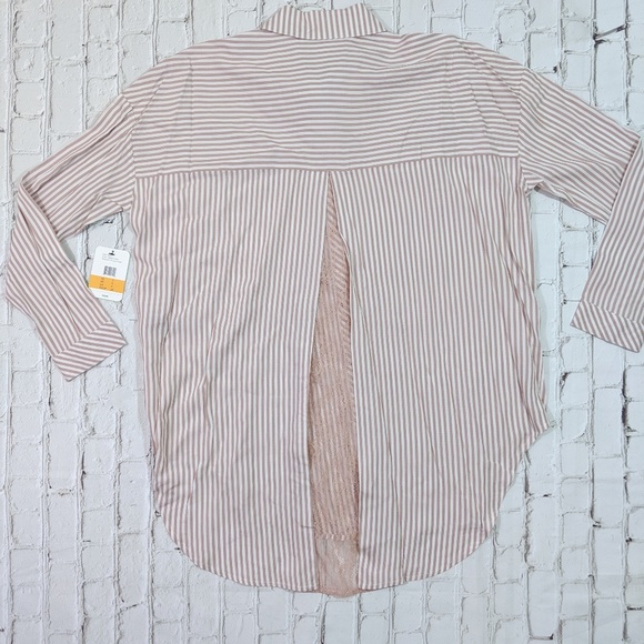 Sam Edelman Intimates Zephyr Striped Sleep Shirt - Picture 4 of 9